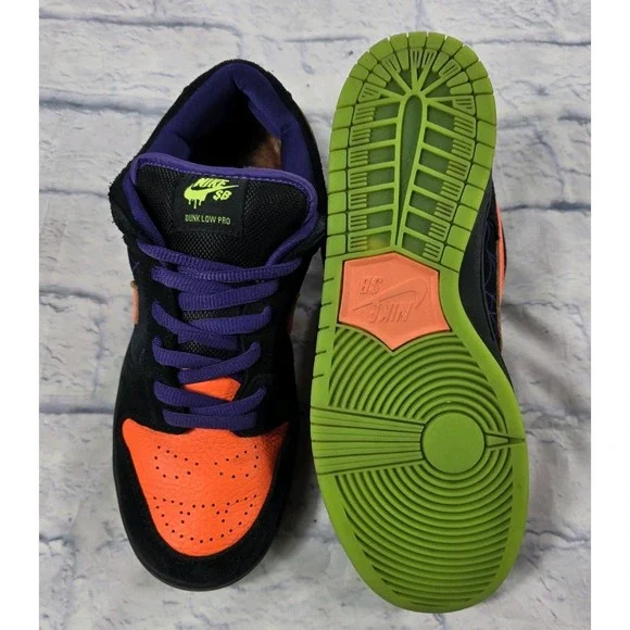 Nike SB Dunk Low Pro Night Of Mischief MENS SIZE 10 Halloween Sneakers - Picture 7 of 9